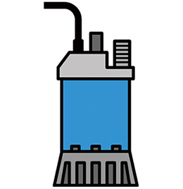 水中ポンプのイラスト