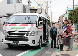 乗合ワゴンの写真