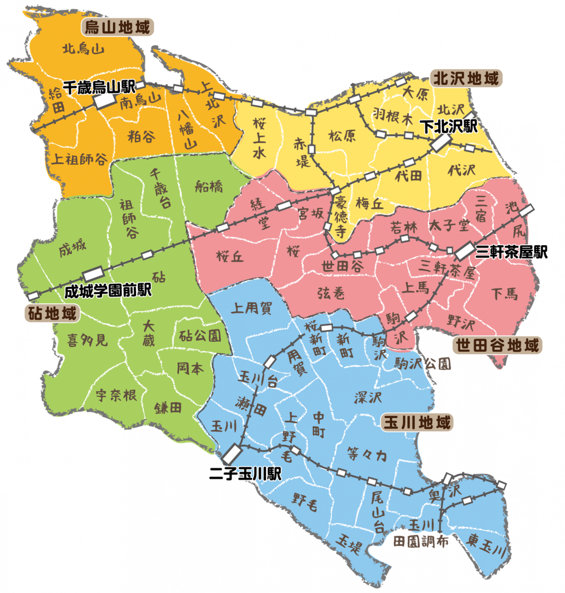 5地域区分地図
