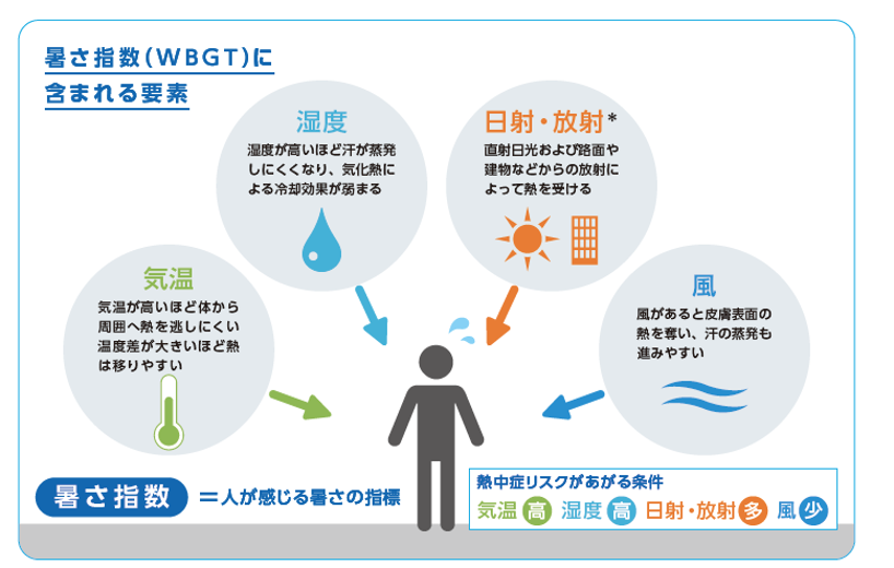 暑さ指数に含まれる要素