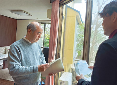 住宅診断後に行うアドバイスのイメージの写真