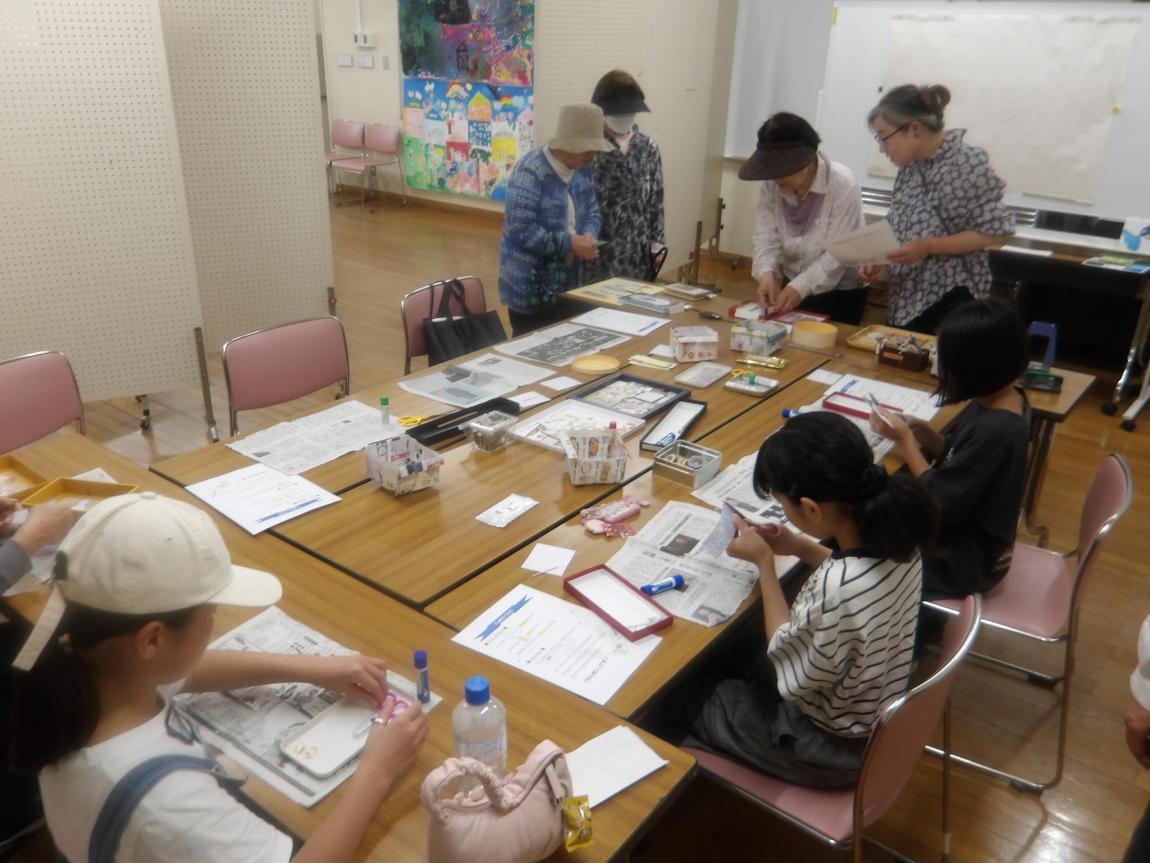 作品展しおりづくり
