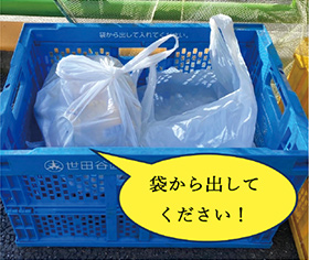 袋から出してください！