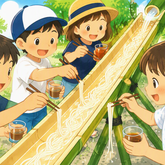 流しそうめん