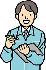 調査員のイラスト
