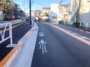 自転車走行位置表示
