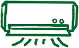 エアコンのイラスト