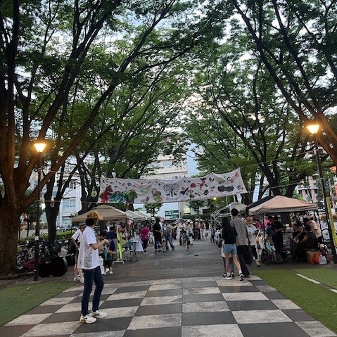 けやき広場のようす