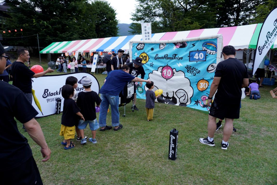ラグビー体験会の様子
