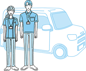 訪問看護師のイラスト
