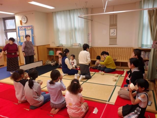 お抹茶の様子