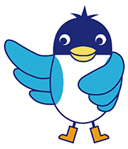 あんしんすこやかセンターイメージキャラクター あんすこ君のイラスト