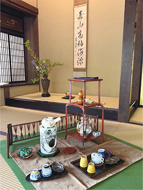 煎茶席の様子の写真