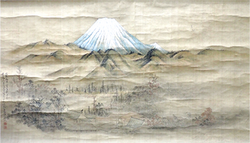 平井顕斎筆「富嶽真景図」の写真