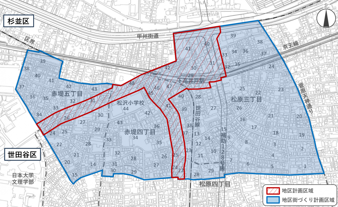 地区計画ー地区街づくり計画区域図