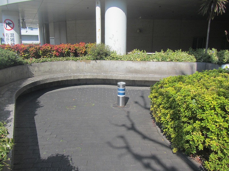 千歳温水プール指定喫煙場所写真