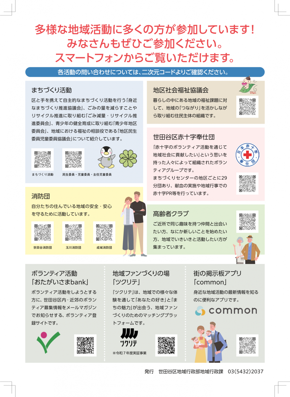 世田谷へようこそ（裏面）