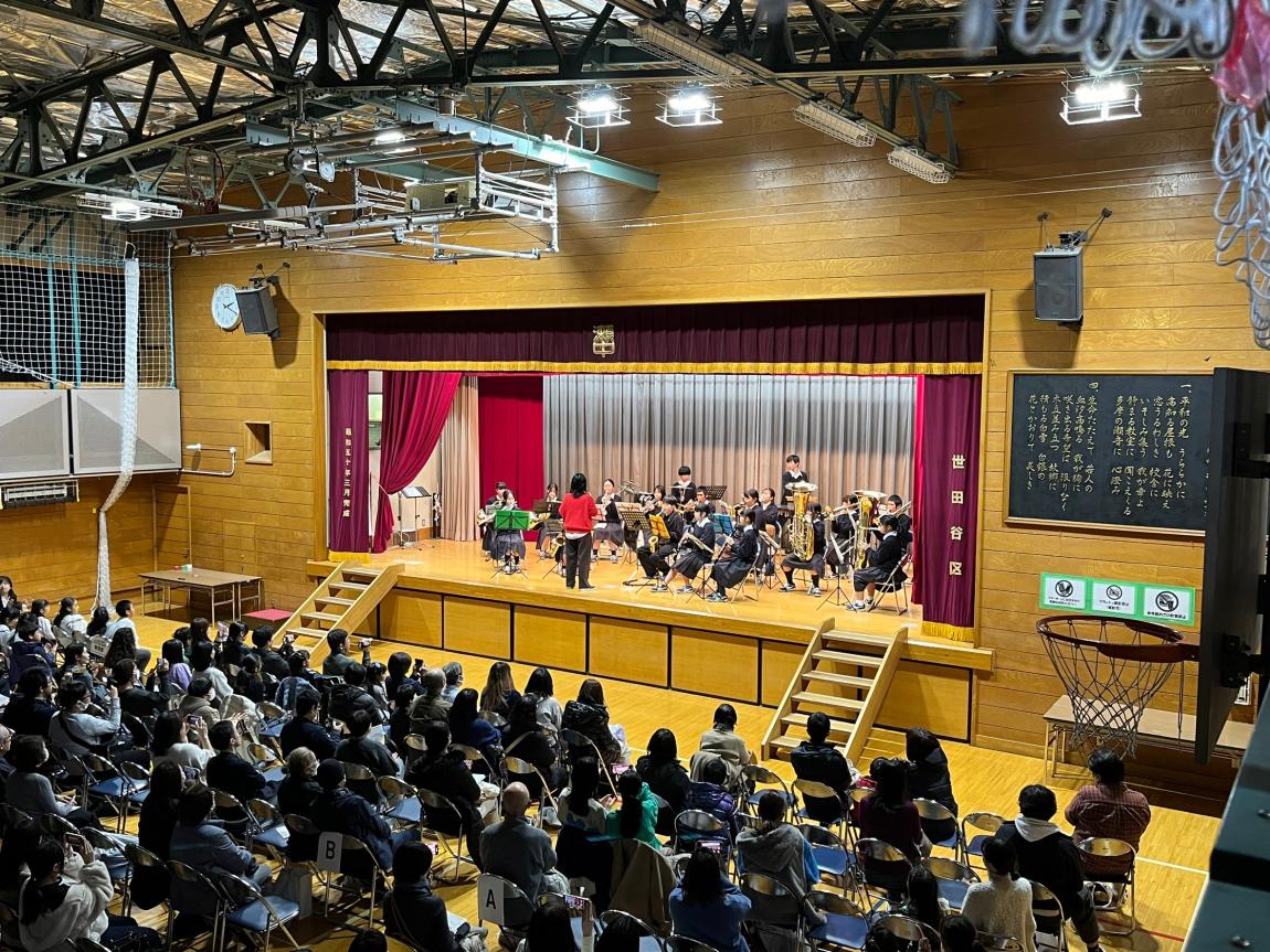 瀬田中学校吹奏楽部の演奏