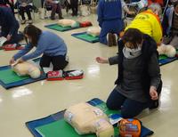 AED使用方法の講習
