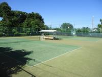 テニスコート全景の写真