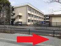 左手に二子玉川分庁舎があらわれます。一般車両進入禁止の門を通過し、上野毛通りへ左折してください。