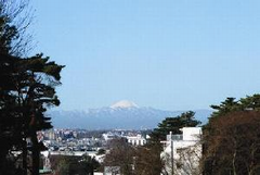 富士見橋より見た富士山の見える眺望